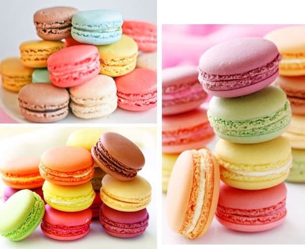 Macarons coloridos