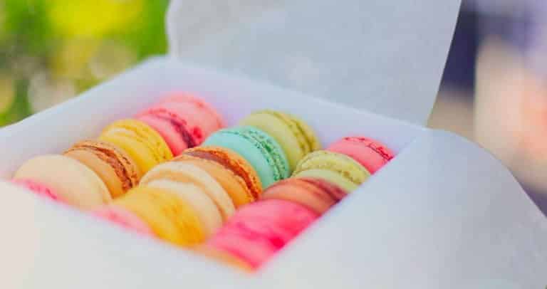 caixa macaron