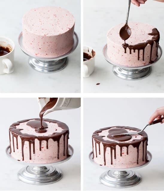 como fazer drip cake