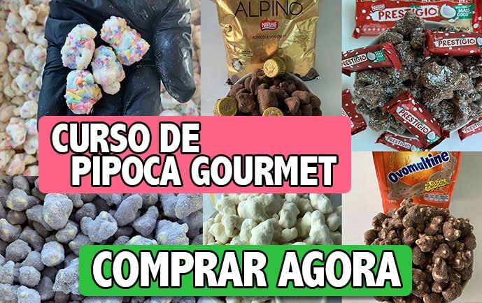 curso de pipoca gourmet