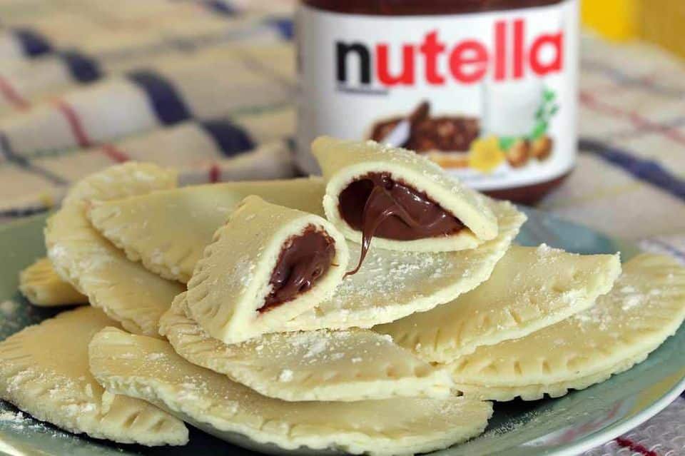 pastel ninho com nutella