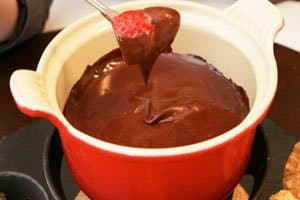 fondue de chocolate