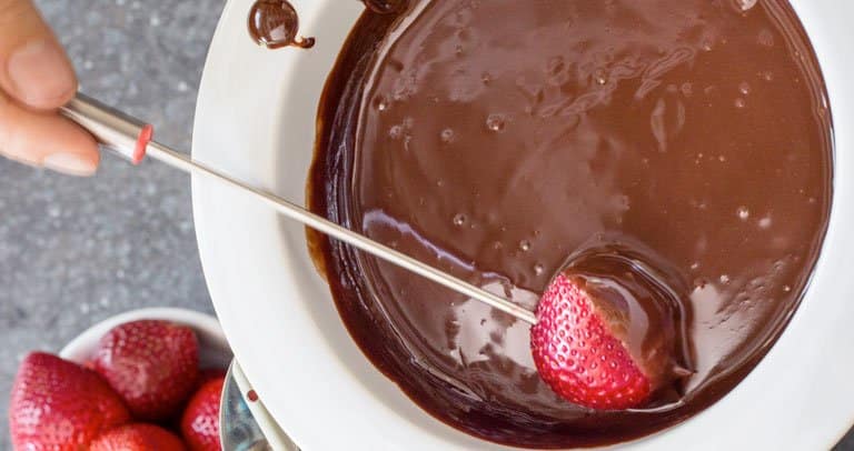 fondue de chocolate