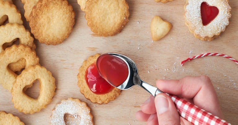 biscoito linzer recheio