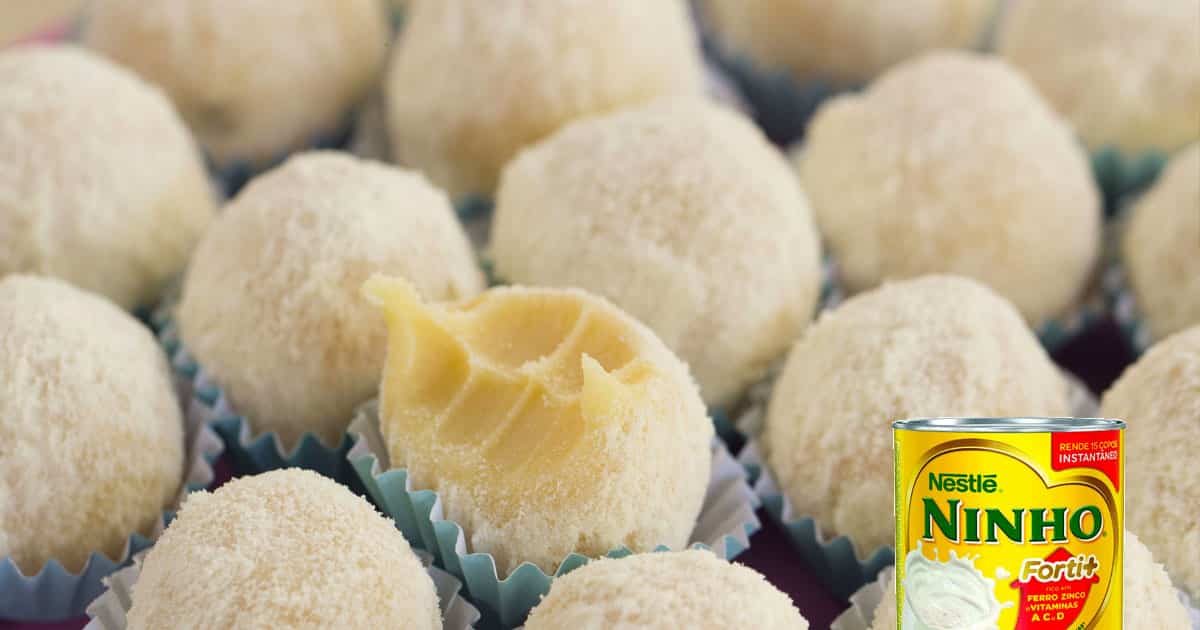 Receita de docinho de leite ninho (leite em pó) - Confeiteira