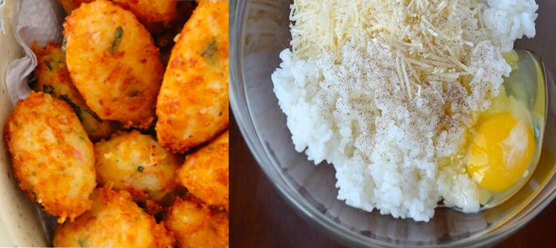 bolinho arroz receita 