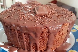 bolo de chocolate