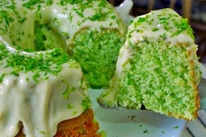 bolo verde limao
