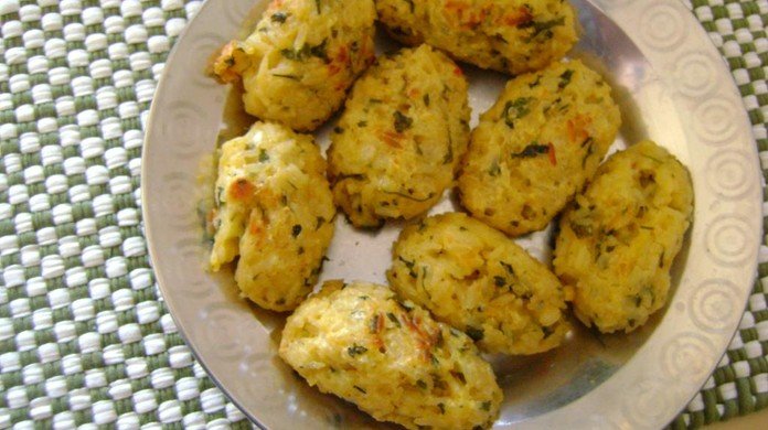 bolinho arroz assado