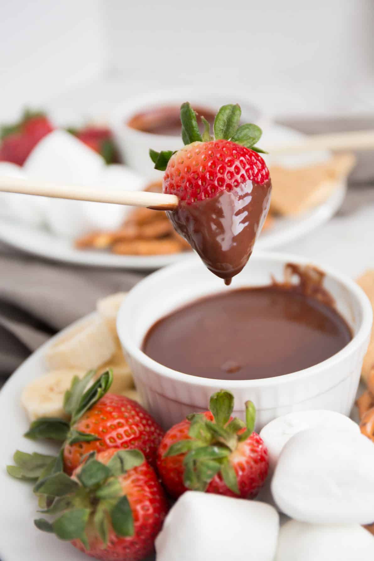 fondue chocolate simples