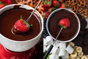 4 Receitas de fondue de chocolate