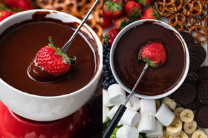 fondue de chocolate