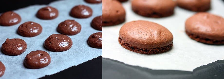 macaron chocolate receita