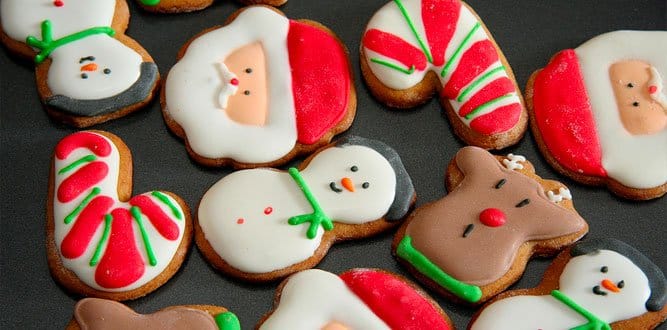 biscoitos decorados natal