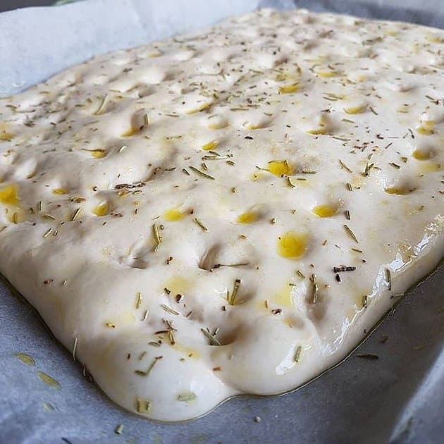 focaccia com tomate cereja