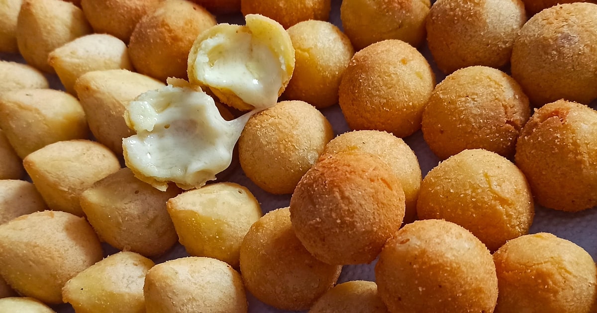 salgado bolinha queijo