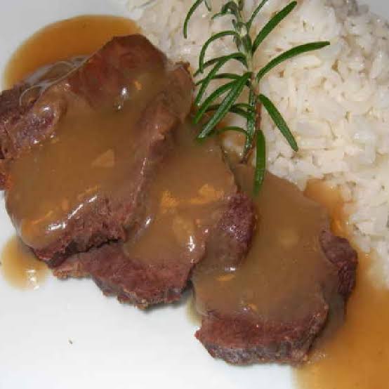 molho madeira com arroz
