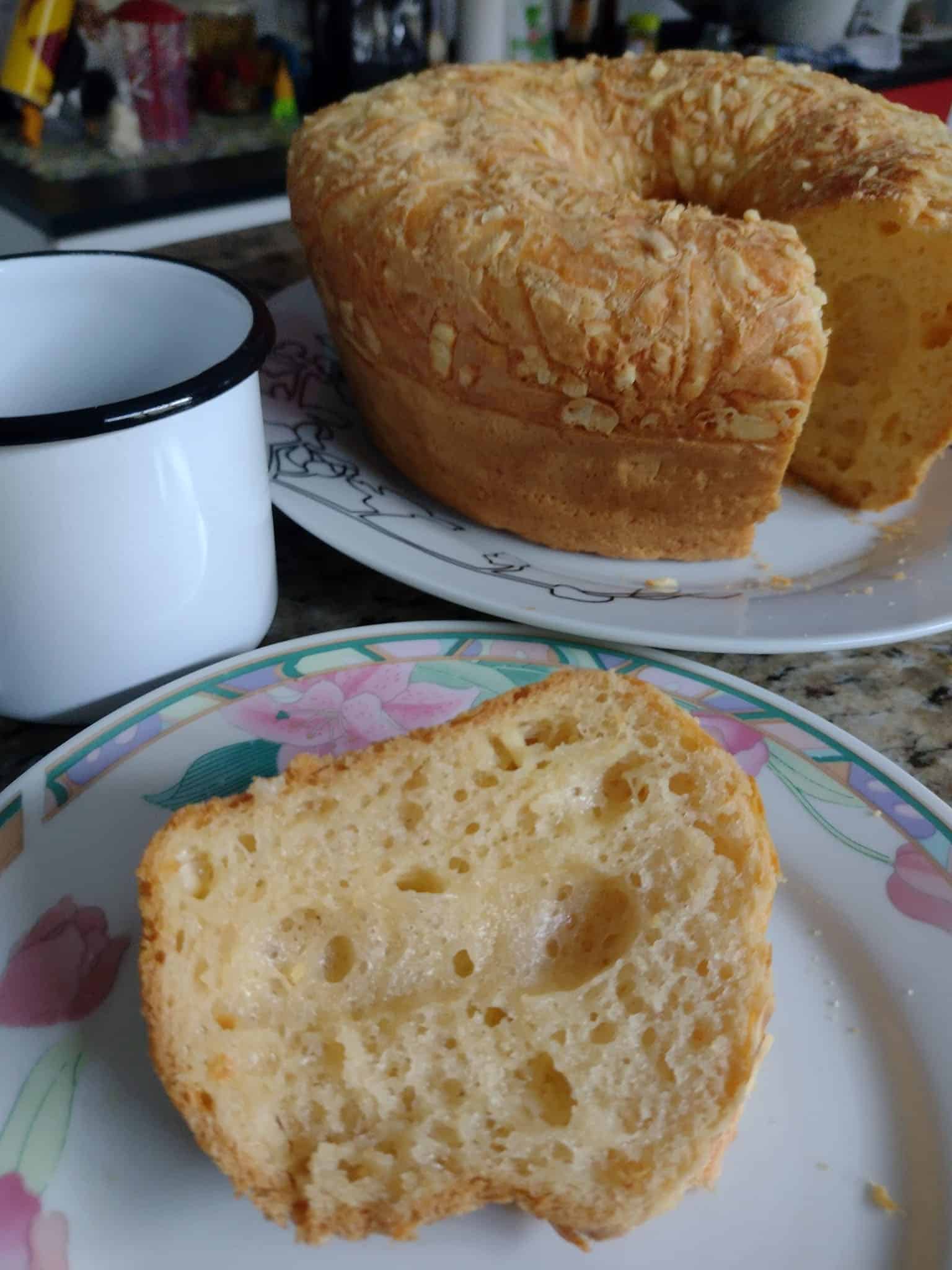 pão queijo forma bolo