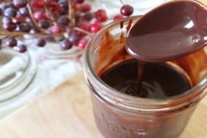 calda de chocolate