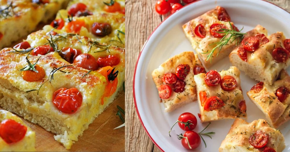 foccacia tomate cereja