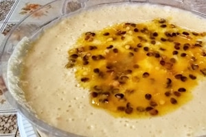 Mousse de maracujá sem leite condensado