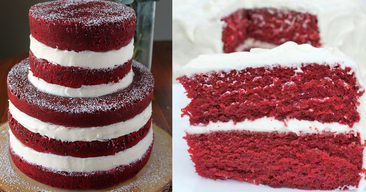 naked cake red velvet