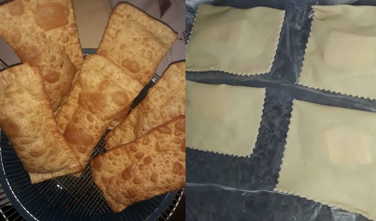 pastel de feira em casa