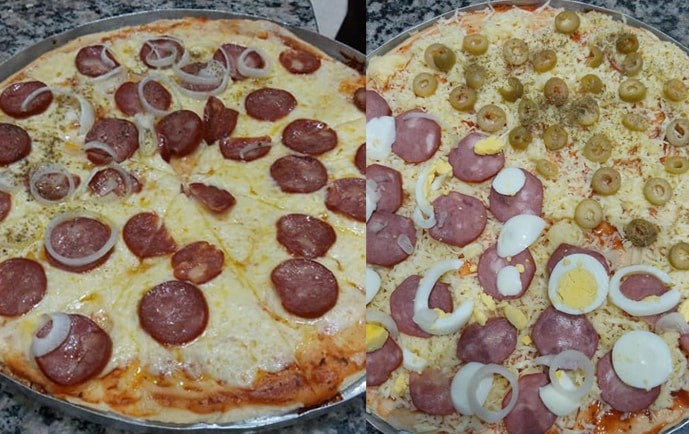 pizza caseira receita