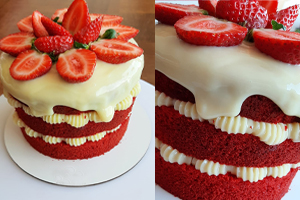 receita naked cake red velvet
