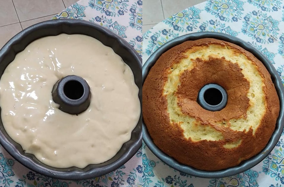 bolo de banana liquidificador