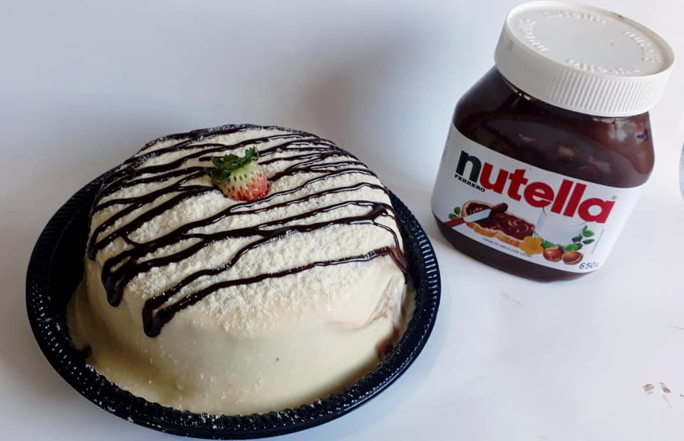 bolo vulcao de nutella