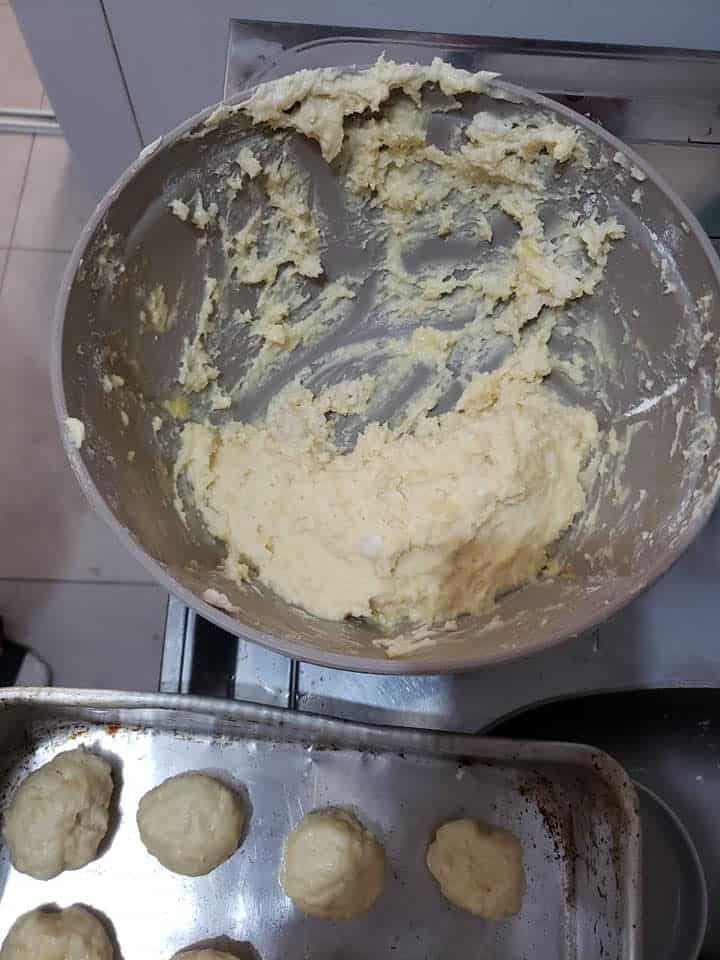 massa pão de queijo