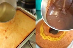 calda para regar bolo