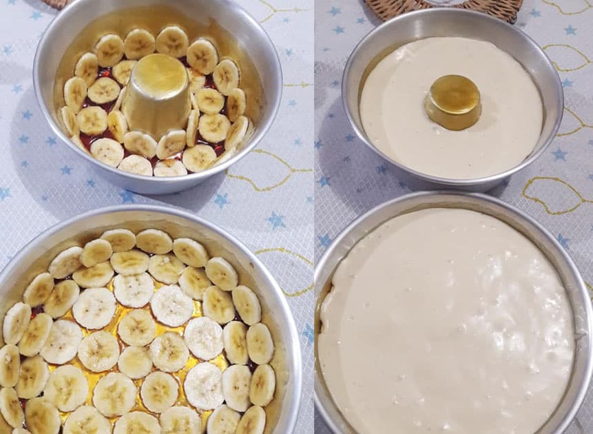 Como se faz bolo de banana simples de liquidificador fofinho e caramelizado  – MasterChef