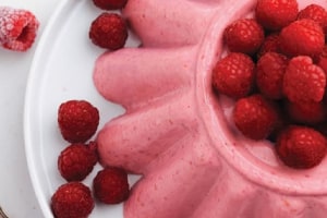 receita flan de morango