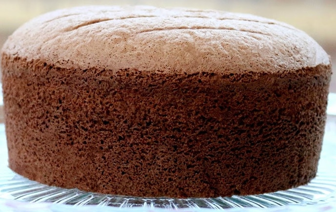 Receita Pão de Ló de Chocolate