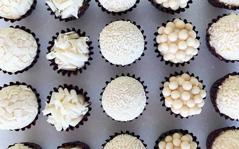 Receita Brigadeiro branco Gourmet