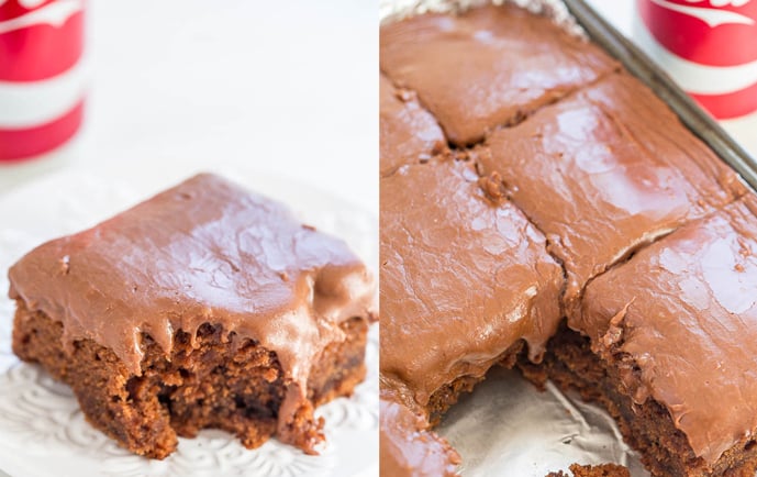 Bolo de Coca-Cola com chocolate