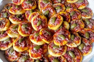 Mini pizza – Receita de Massa e Recheio