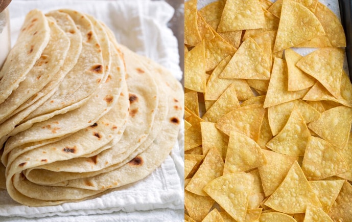 Massa de milho para tortilhas e nachos