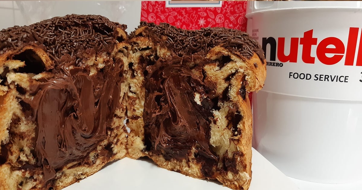 panetone trufado nutella