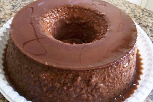 pudim de chocolate