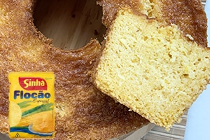 bolo com flocao de milho