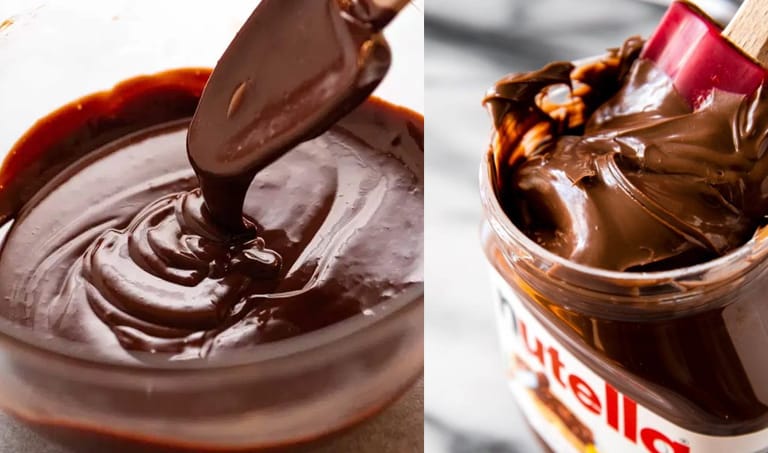 ganache com nutella