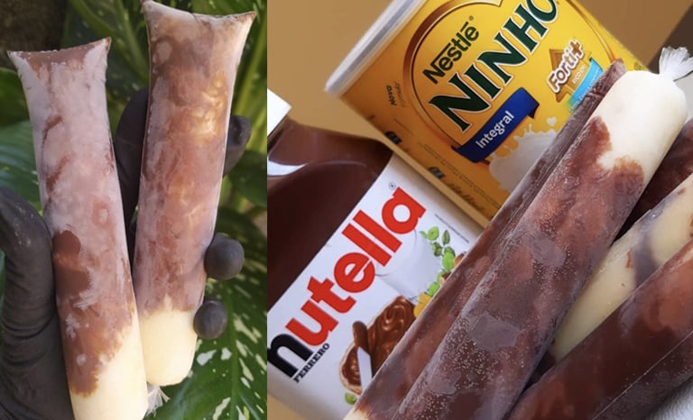 geladinho ninho com nutella