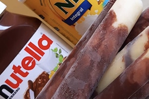 Geladinho Gourmet de Ninho com Nutella