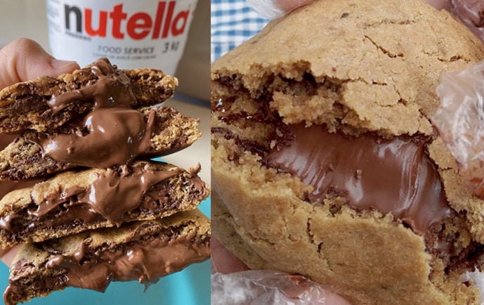 cookie de nutella receita