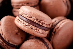 macaron de chocolate