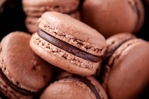 Macaron de chocolate Receita