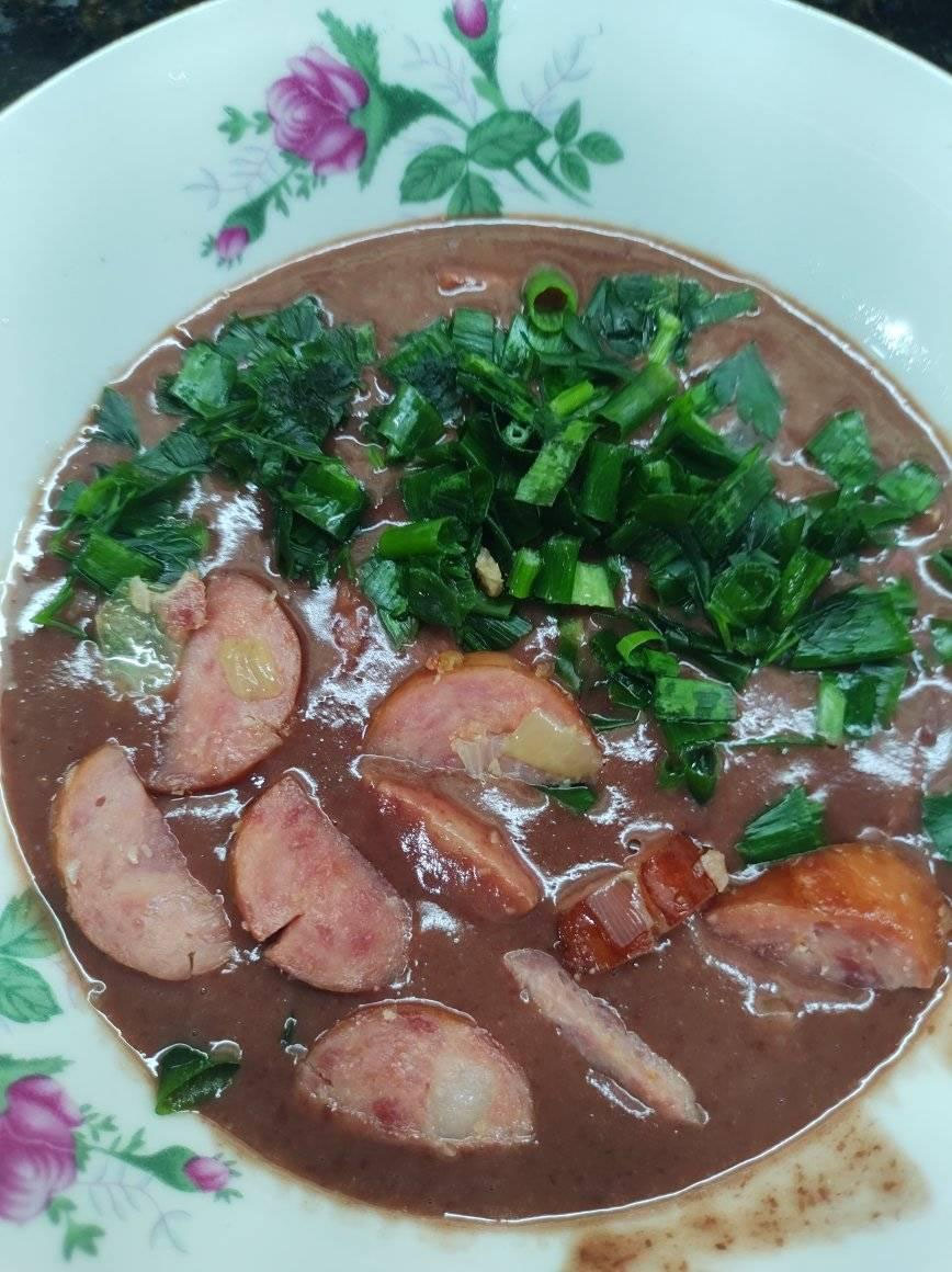 caldo de feijão com calabresa